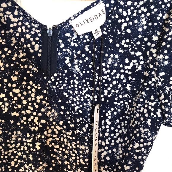 NWT OLIVE & OAK Navy Blue Dress - Picture 5 of 8